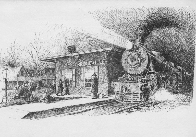 Coston - train at station 76